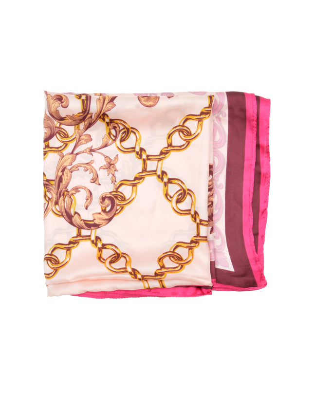 Écharpe vintage rose à maillons | Accessoires