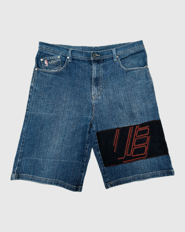 Short en jean vintage Lakers NBA | Vêtement d'intérieur confortable