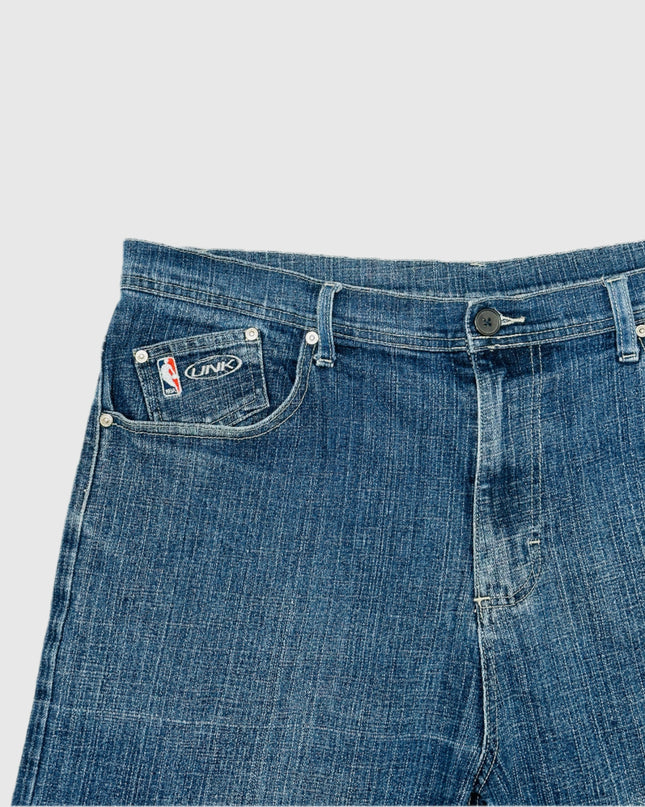 Short en jean vintage Lakers NBA | Vêtement d'intérieur confortable