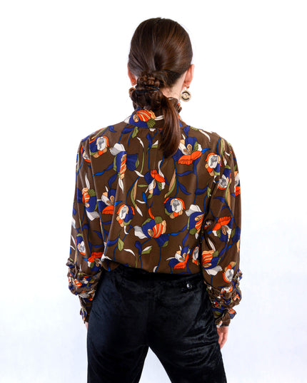 Chemisier vintage à volants