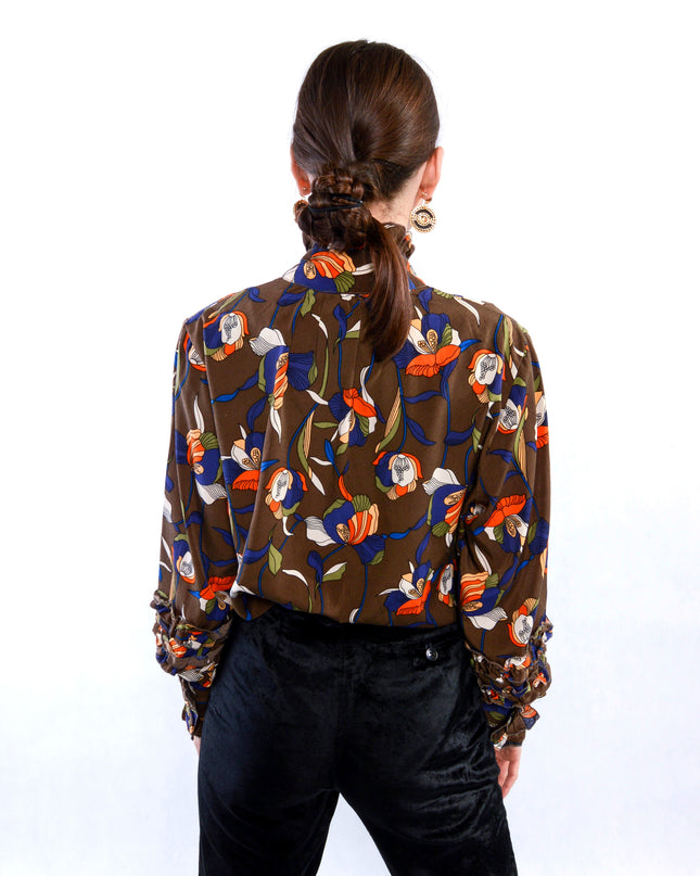 Chemisier vintage à volants