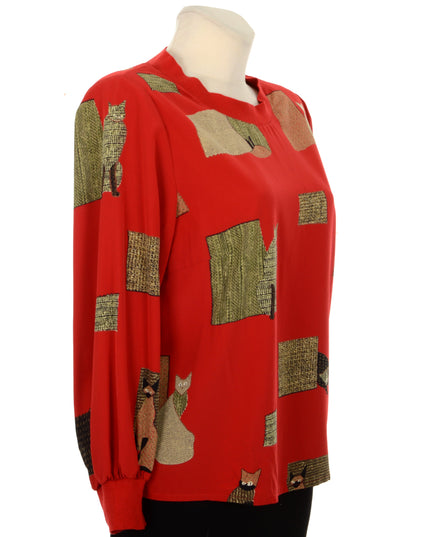 Chemisier vintage - Chats