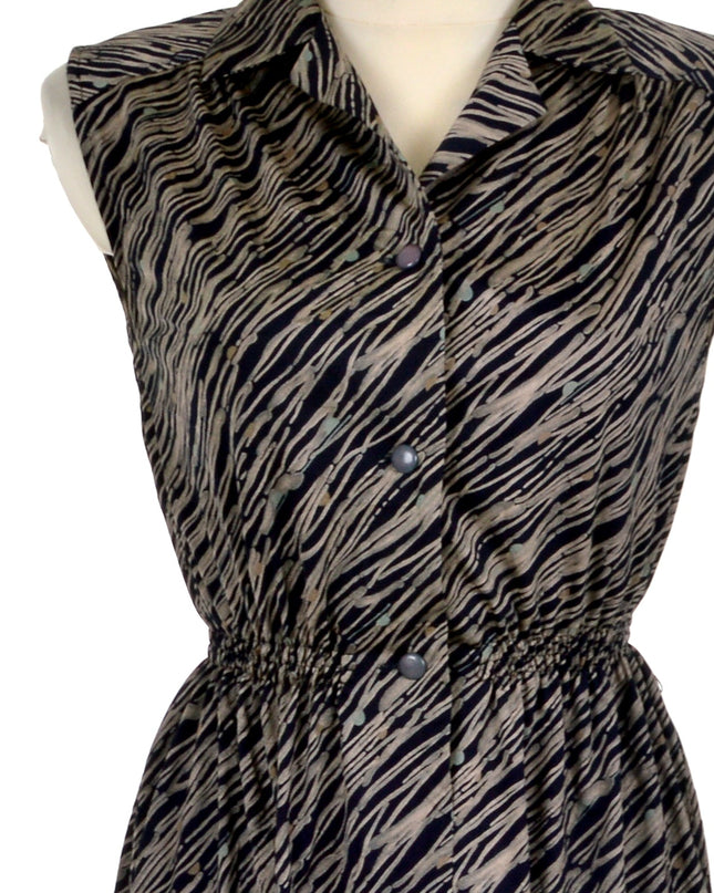 Robe vintage - Motif diagonal | Tenue tendance pour les fêtes