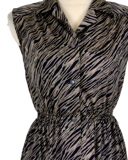 Robe vintage - Motif diagonal | Tenue tendance pour les fêtes