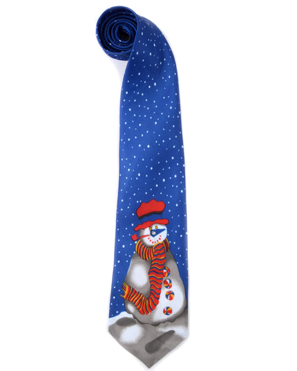 Cravate vintage - Bonhomme de neige