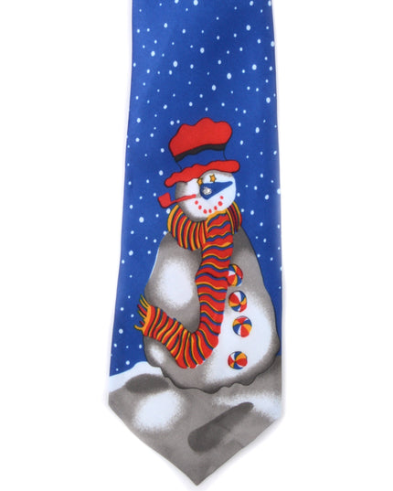 Cravate vintage - Bonhomme de neige