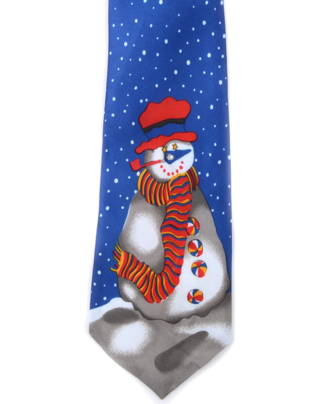 Cravate vintage - Bonhomme de neige