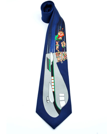 Cravate vintage - Le Père Noël dans les airs | Accessoires de Noël
