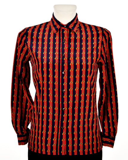 Chemisier vintage à motif fer à cheval