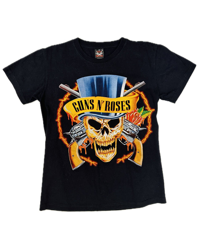 T-shirt noir vintage Guns N' Roses pour hommes et femmes