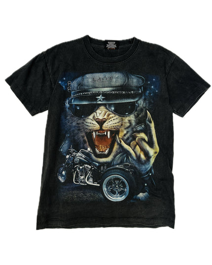 T-shirt vintage Rock Cat pour hommes et femmes
