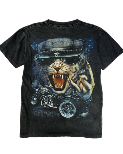 T-shirt vintage Rock Cat pour hommes et femmes