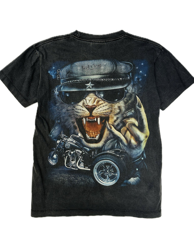 T-shirt vintage Rock Cat pour hommes et femmes