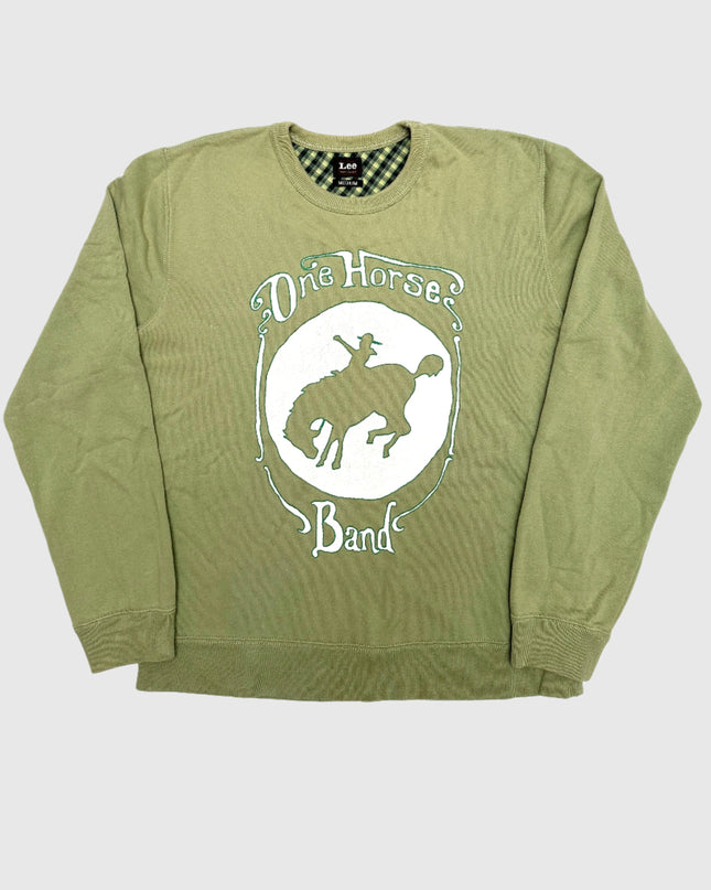 Pull vintage Lee, pull de Noël familial One Horse Band