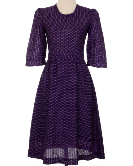Robe vintage violette | Mots-clés : Noël
