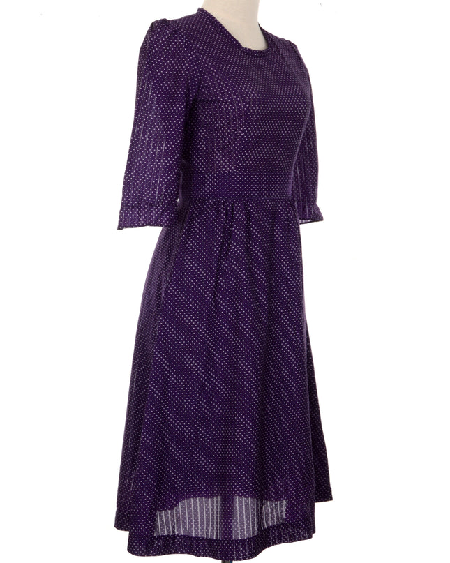 Robe vintage violette | Mots-clés : Noël