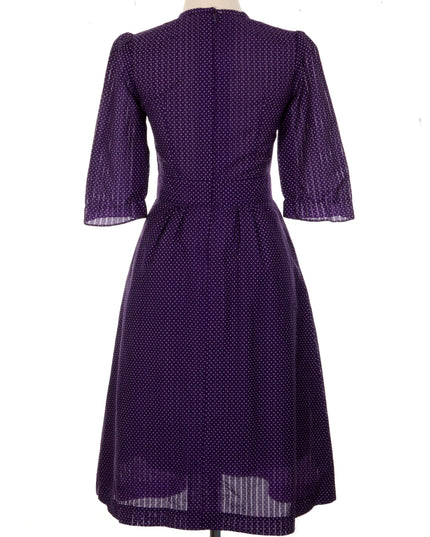 Robe vintage violette | Mots-clés : Noël