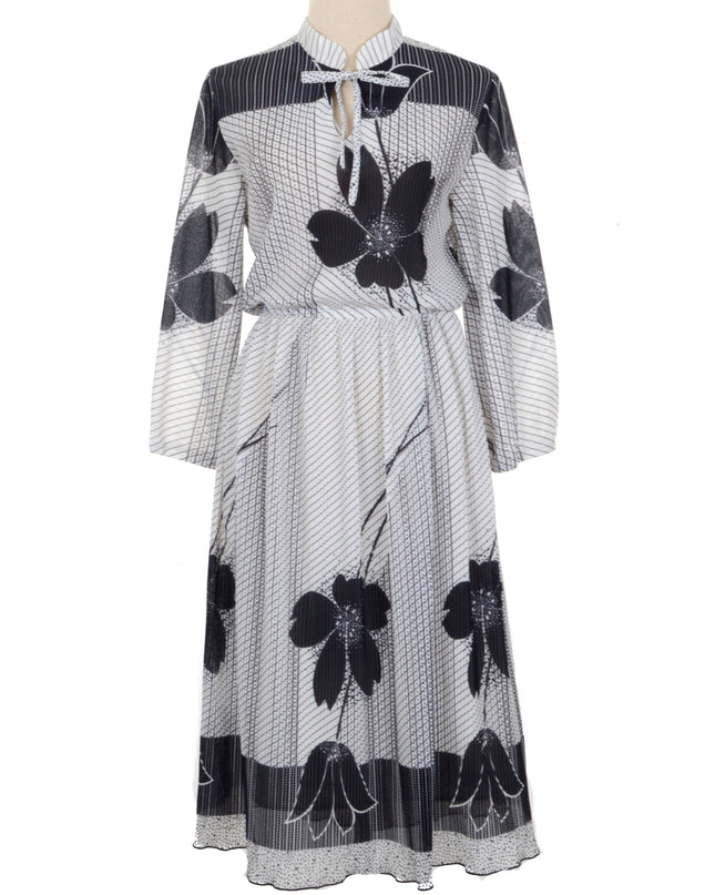 Robe vintage plissée