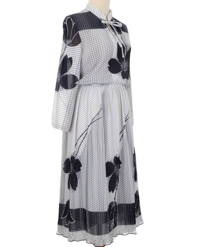 Robe vintage plissée