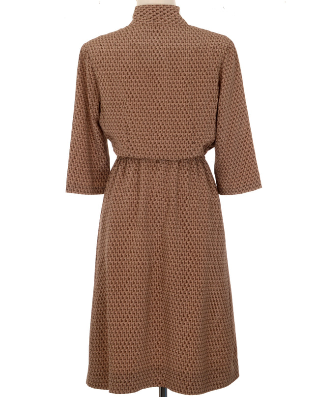 Robe vintage marron | Parfaite pour les fêtes de Noël