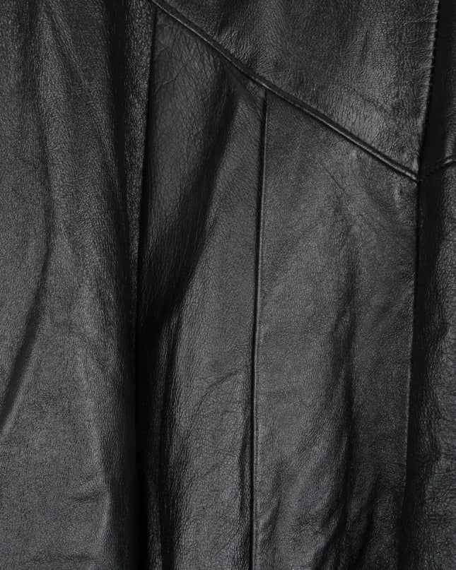 Jupe en cuir vintage - Noire | Robes de Noël