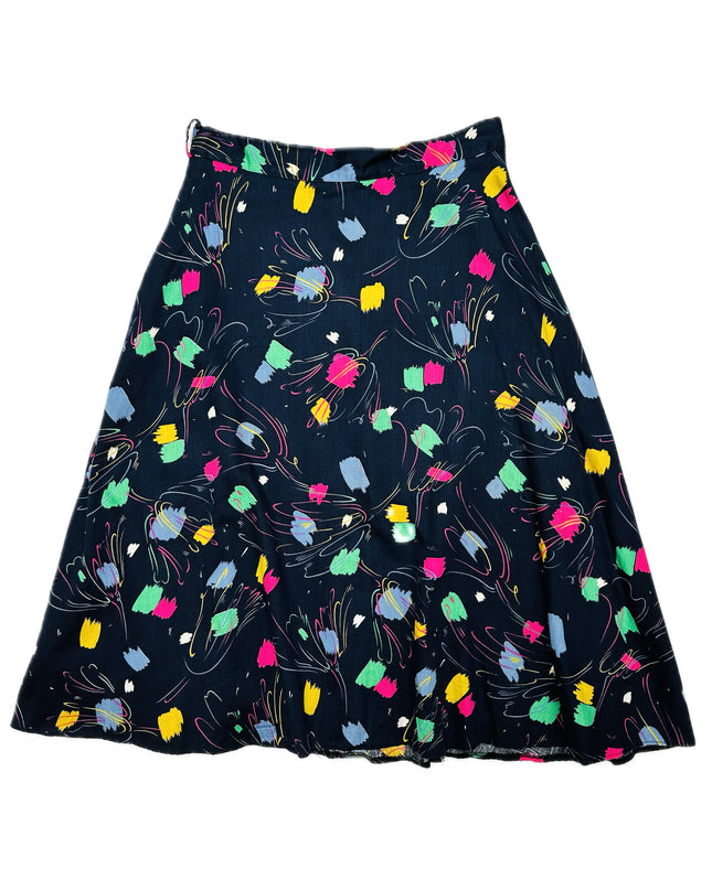 Jupe vintage à effet peinture | Robe unique pour un look créatif