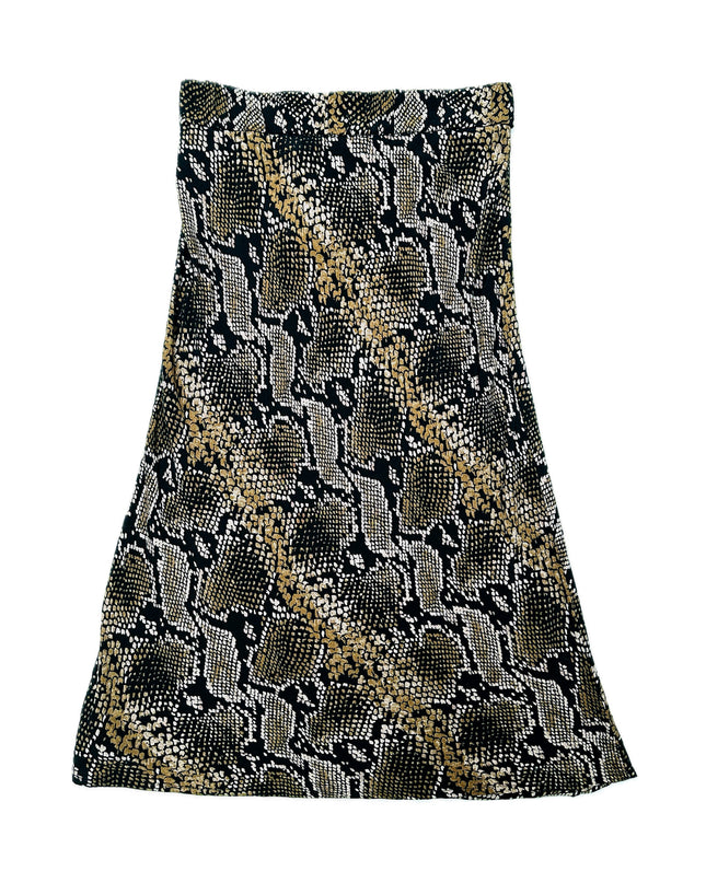 Jupe vintage à imprimé serpent