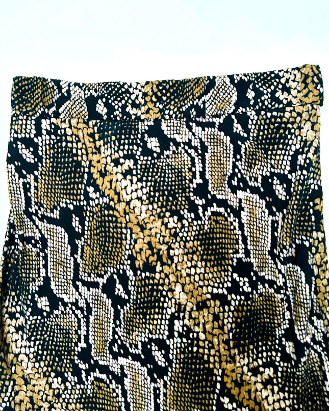 Jupe vintage à imprimé serpent