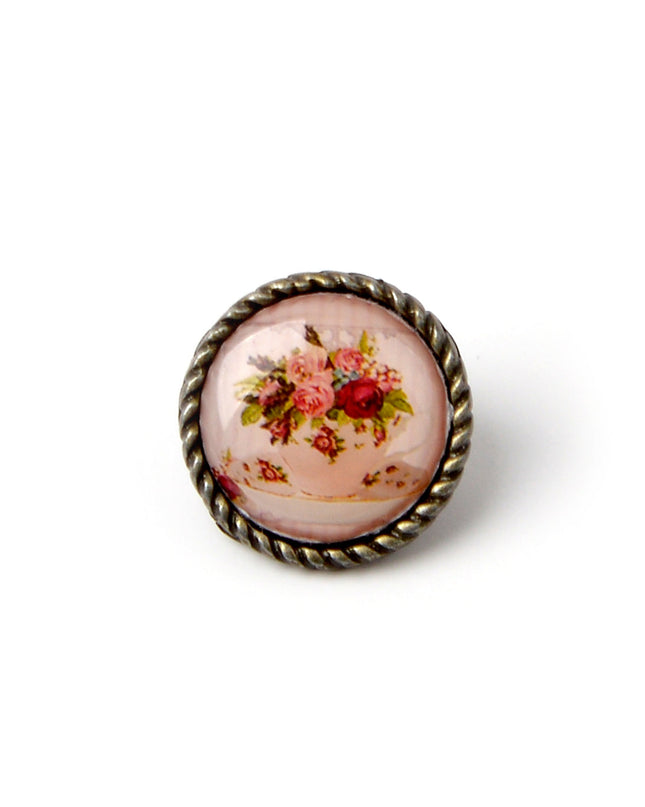 Boucles d'oreilles motif bouquet