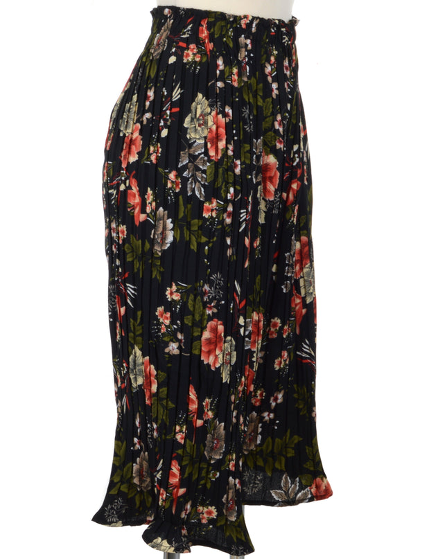 Pantalon à plis - Motif floral | Vêtements d'intérieur