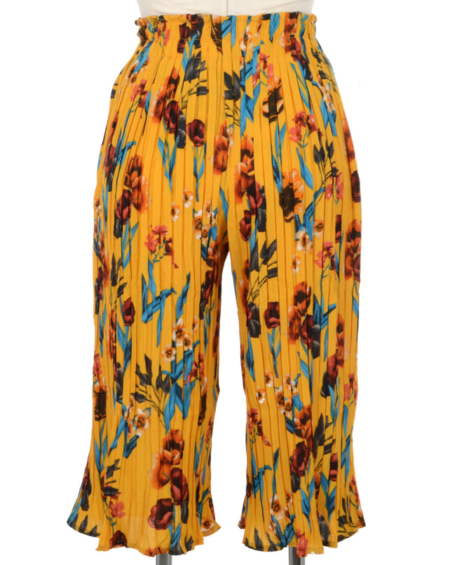 Pantalon à plis - Jaune | Vêtements d'intérieur