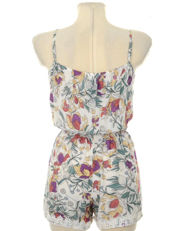 Combinaison fleurie - Blanche