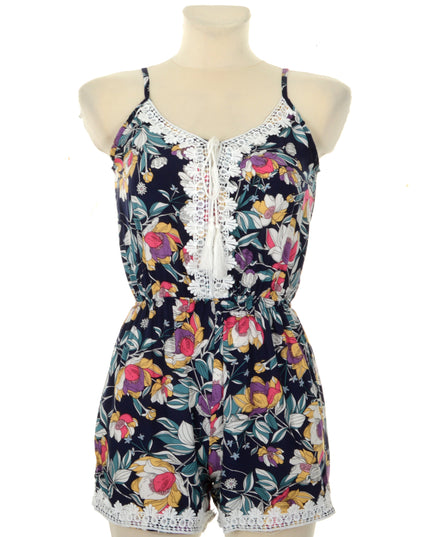 Combinaison fleurie - Bleue