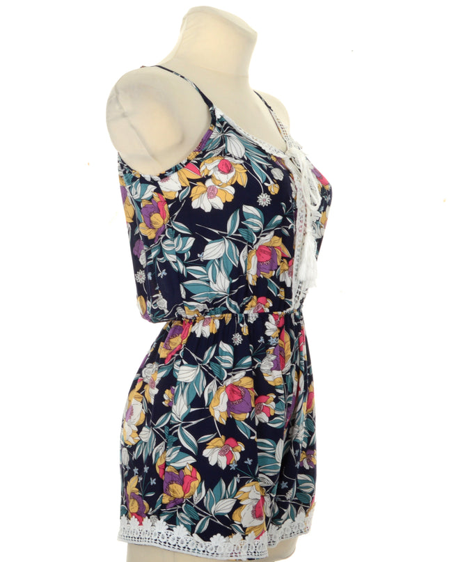 Combinaison fleurie - Bleue