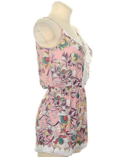 Combinaison fleurie - Rose