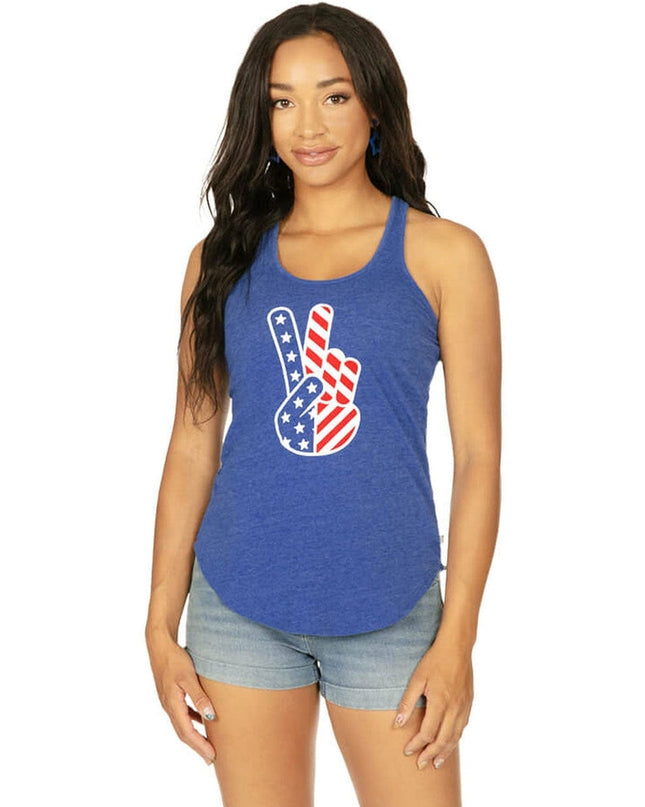 Women's Patriotic Peace Tank Top