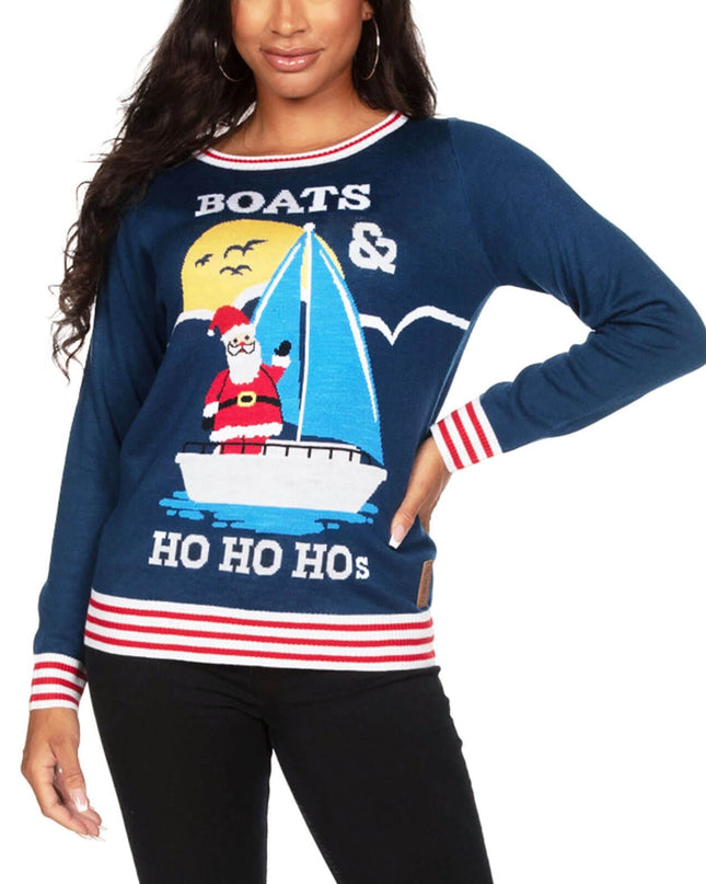 Women's Boats & Ho Ho Hos Ugly Christmas Sweater