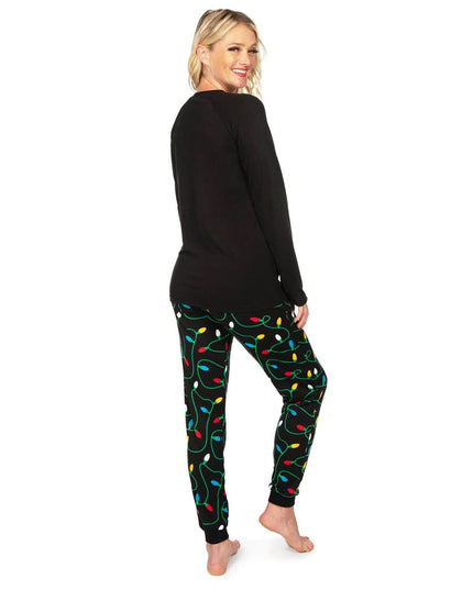 Women's Get Lit Crew Neck Pajama Set