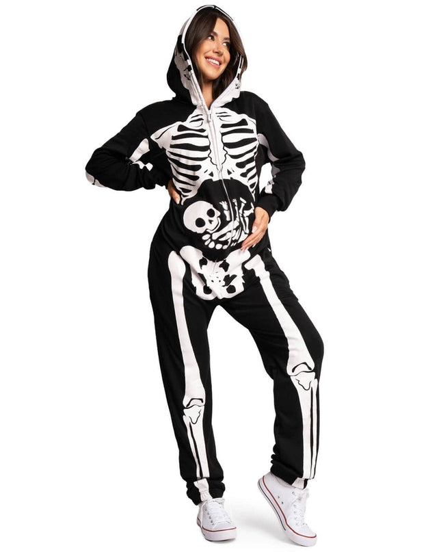 Women's Pregnant Skeleton Maternity Costume