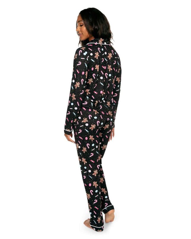 Women's Seasonal Sweets Lapel Pajama Set