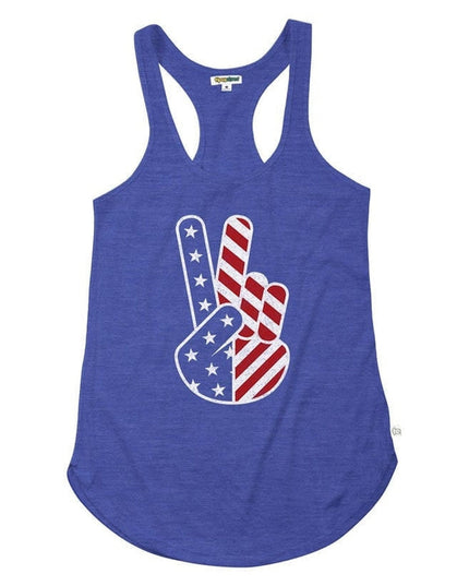 Women's Patriotic Peace Tank Top