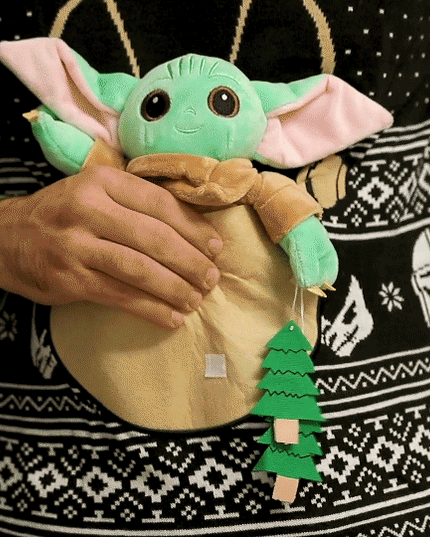 Pull de Noël moche pour enfants Star Wars Baby Yoda