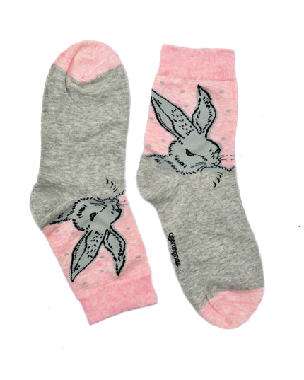 Chaussettes de Pâques amusantes - Motif lapin Zokni