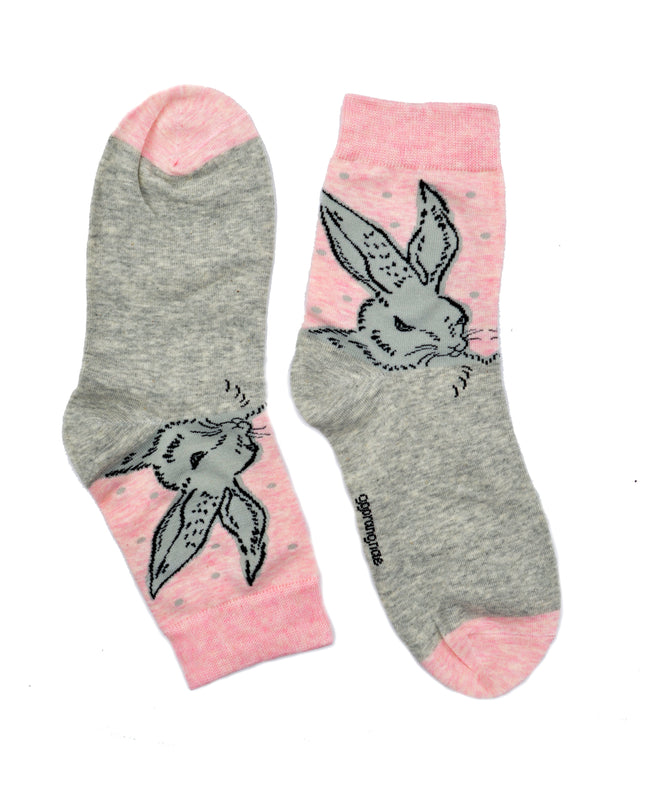 Chaussettes de Pâques amusantes - Motif lapin Zokni