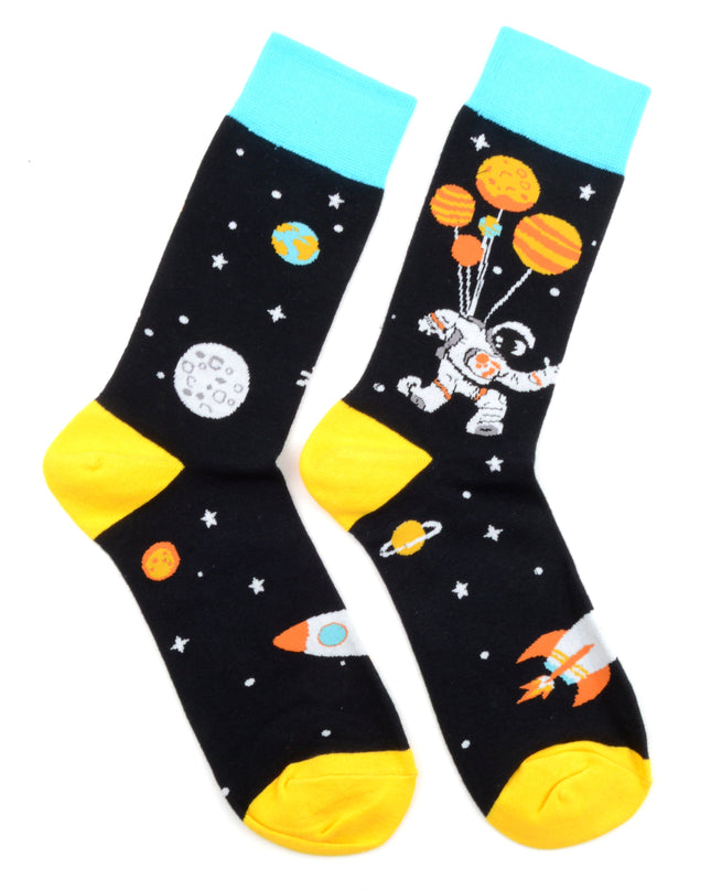 Chaussettes amusantes sur le thème des astronautes - Édition limitée