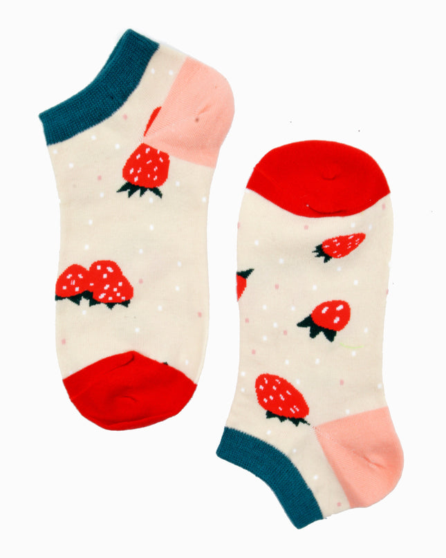 Fun Christmas Socks - Strawberry Theme