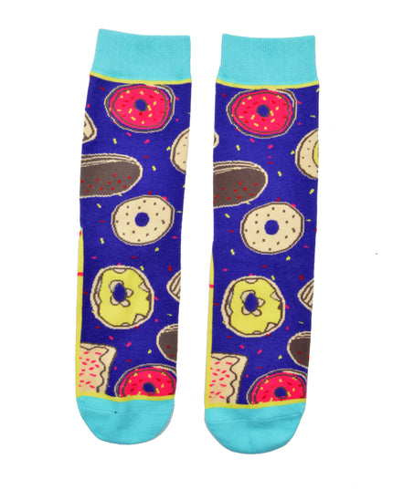 Chaussettes de Noël Zokni - Donuts amusants pour adultes et enfants