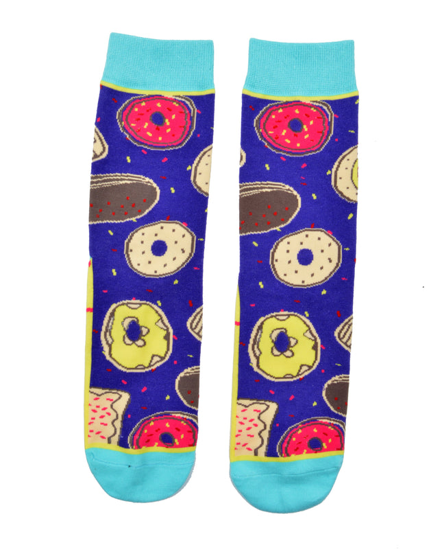 Chaussettes de Noël Zokni - Donuts amusants pour adultes et enfants