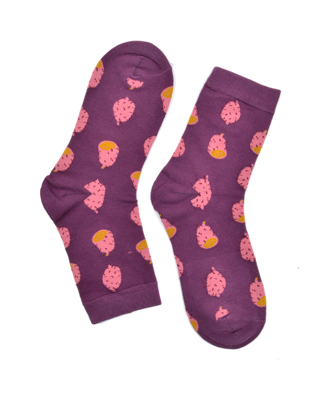 Chaussettes de Noël amusantes Zokni - Fruits exotiques II pour adultes et enfants