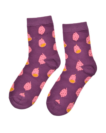 Chaussettes de Noël amusantes Zokni - Fruits exotiques II pour adultes et enfants